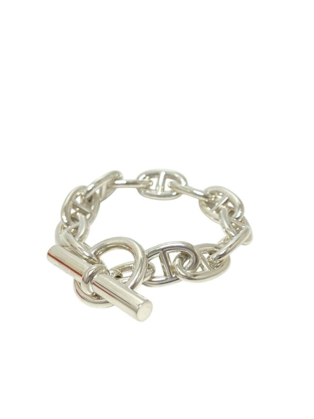 Hermes Bracelet Chaine D'ancre Tgm Silver